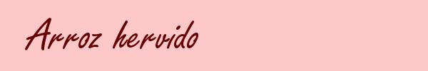 Arroz hervido